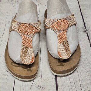 Sam Edelman Olivie Slide Boho Beads Sandel Size 7